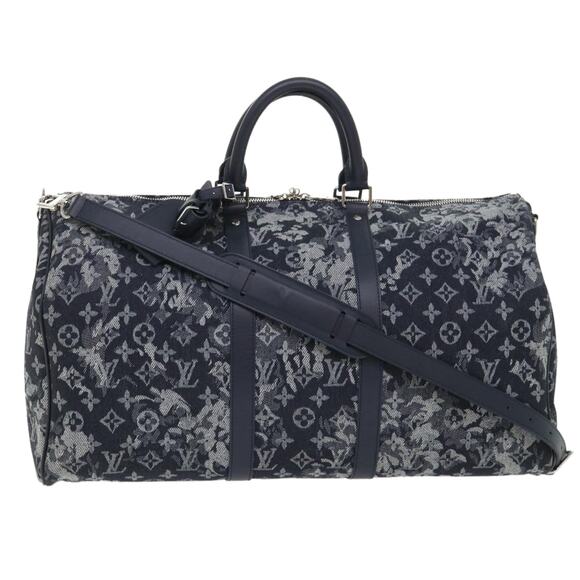 LOUIS VUITTON Monogram Tapestry Keepall Bandouliere 50 Boston M57285 - Picture 1 of 16
